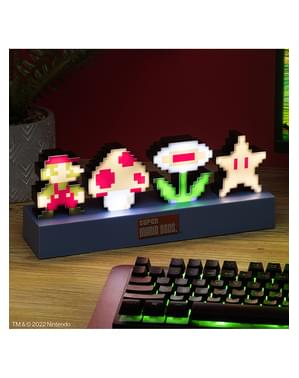 Super Mario Bros dekorativna lampa s 3D figurama