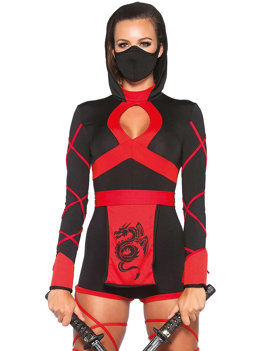 Sexet ninja kostume til kvinder
