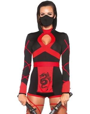 Sexet ninja kostume til kvinder