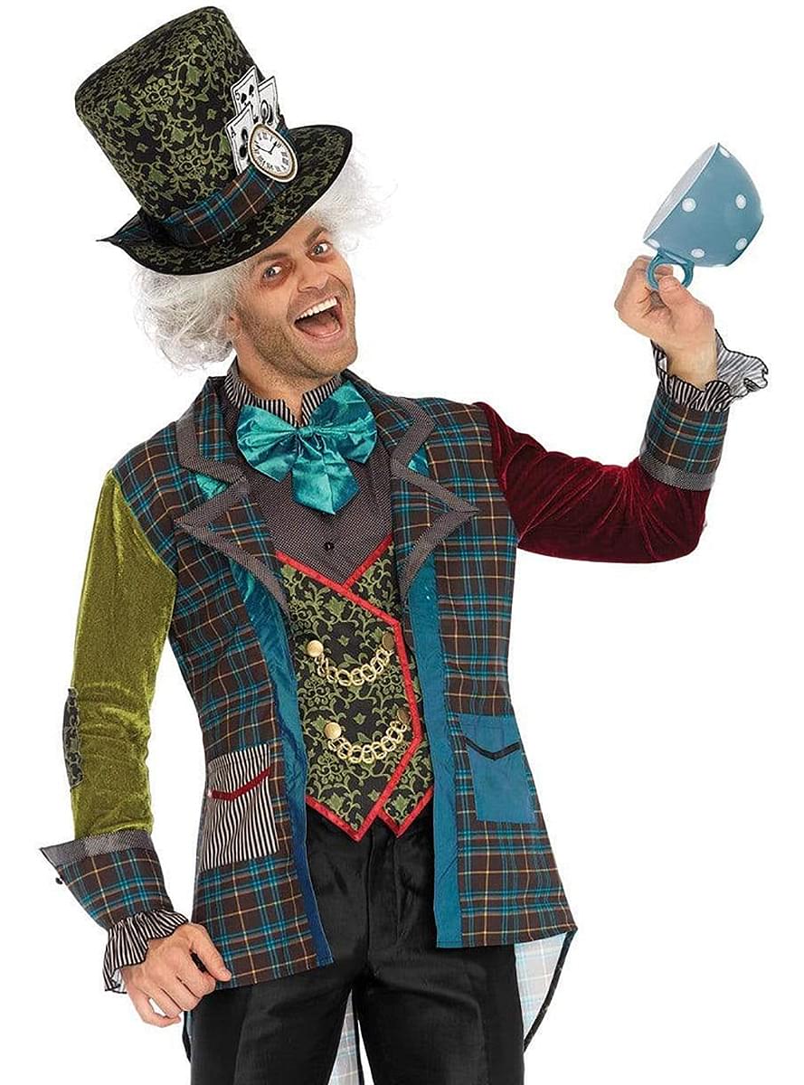 Disfraz de sombrero loco Deluxe para hombre
