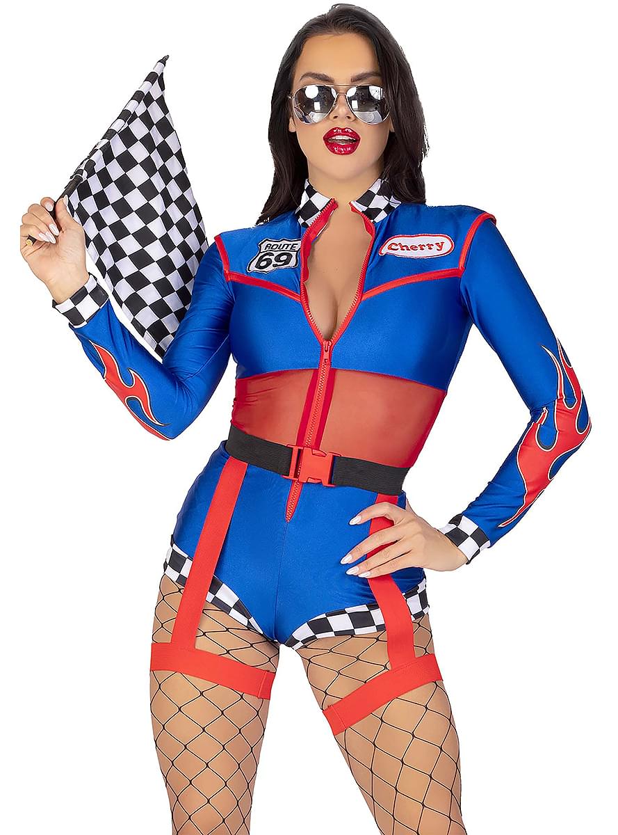 Sexy Racing Driver Kostyme for Kvinner