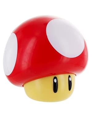 Candeeiro decorativo 3D Cogumelo - Super Mario Bros
