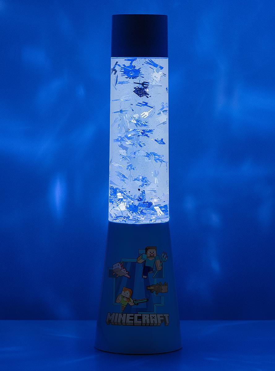 Lámpara Minecraft azul