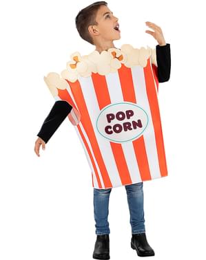 Popcornkostuum met zak voor kinderen