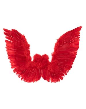 Flügel aus Federn rot
