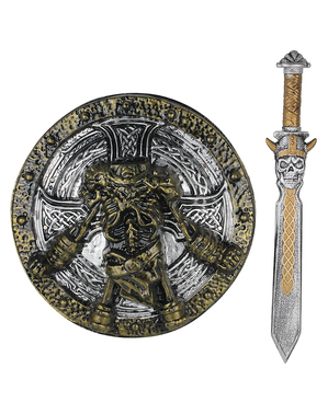 Викингски меч и щит