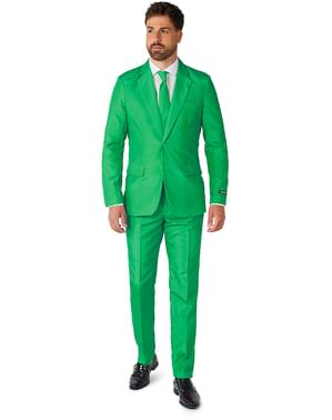 Originální oblek OppoSuit Suitmeister čistě zelený