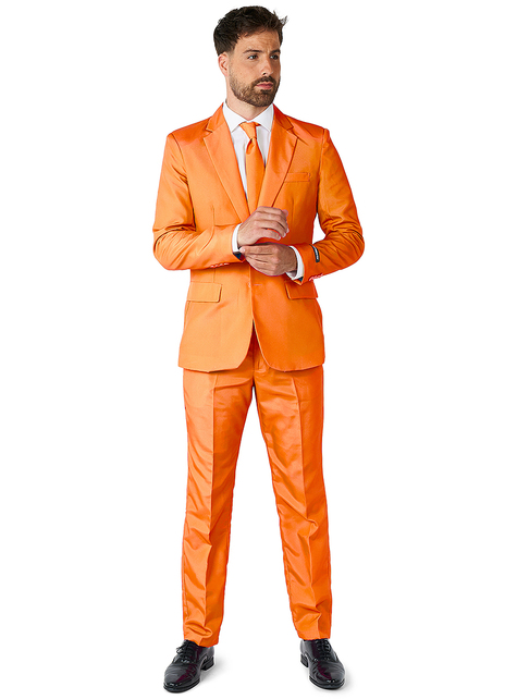 Originální oblek OppoSuit Suitmeister čistě oranžový