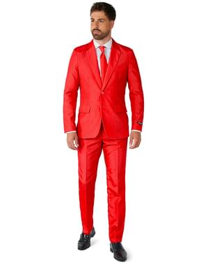 Originální oblek OppoSuit Suitmeister čistě červený