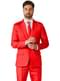 Originální oblek OppoSuit Suitmeister čistě červený
