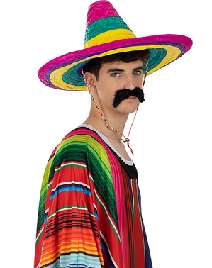 Monivärinen meksikolainen sombrero