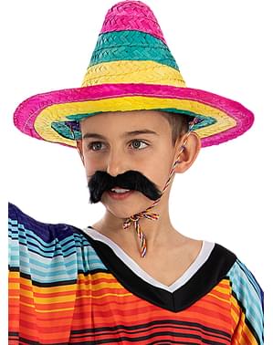 Mexicansk sombrero i flere farver til børn