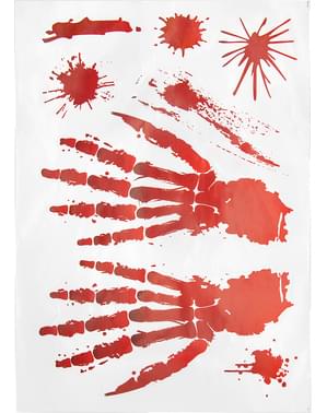 Halloween Blut-Aufkleber