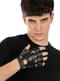 Black Punk Gloves for Adults