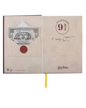 Carnet Harry Potter en forme d'enveloppe pour lettre Poudlard sur