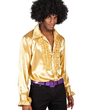 Zlata srajca za moške v stilu 70ih