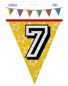 Guirlande fanions numéro 7