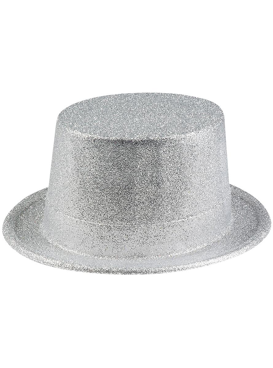 Chapéu prateado brilhante