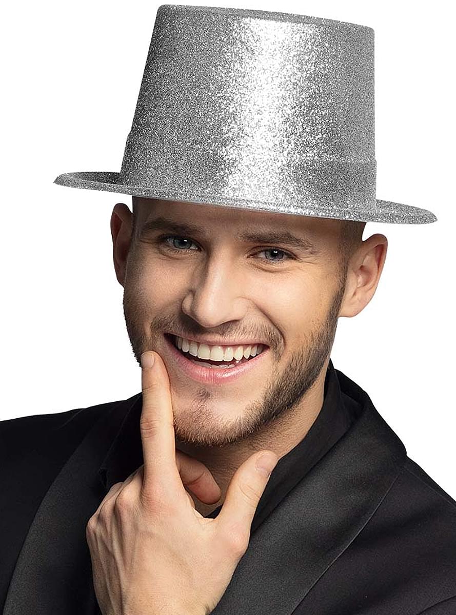Sombrero plateado brillante