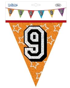 Number 9 Bunting