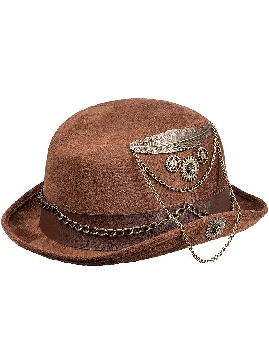 Steampunk Hat with Chains