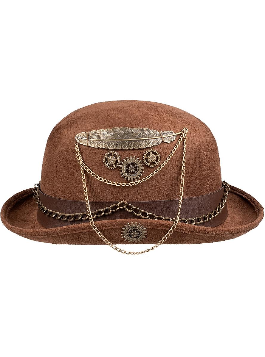 Steampunk Hat with Chains