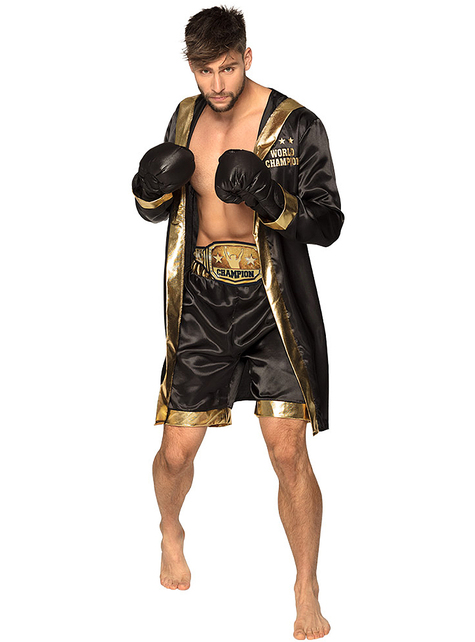 Disfraz de boxeador ganador para hombre