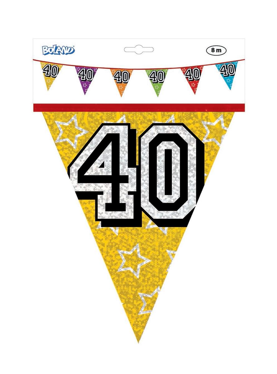 Fähnchen mit Nummer 40