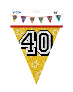 Bandierine con numero 40