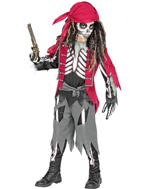 Costume Pirata Jack Sparrow Bambino 10/12 Capitano Vestito Corsaro Carnevale