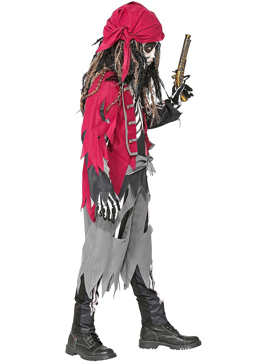 Déguisement squelette pirate garçon