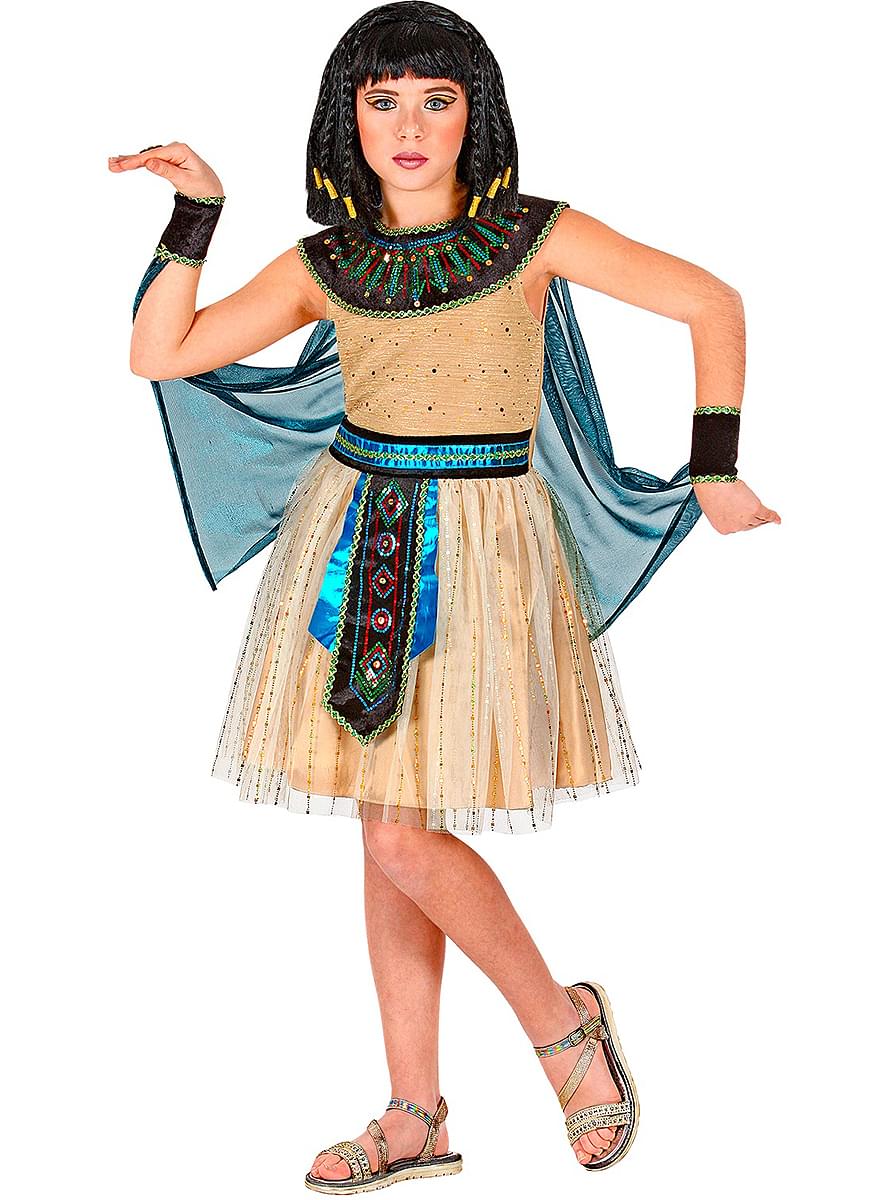 Cleopatras drottningar búningur fyrir stúlkuna