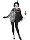 Harlekin Poncho für Damen