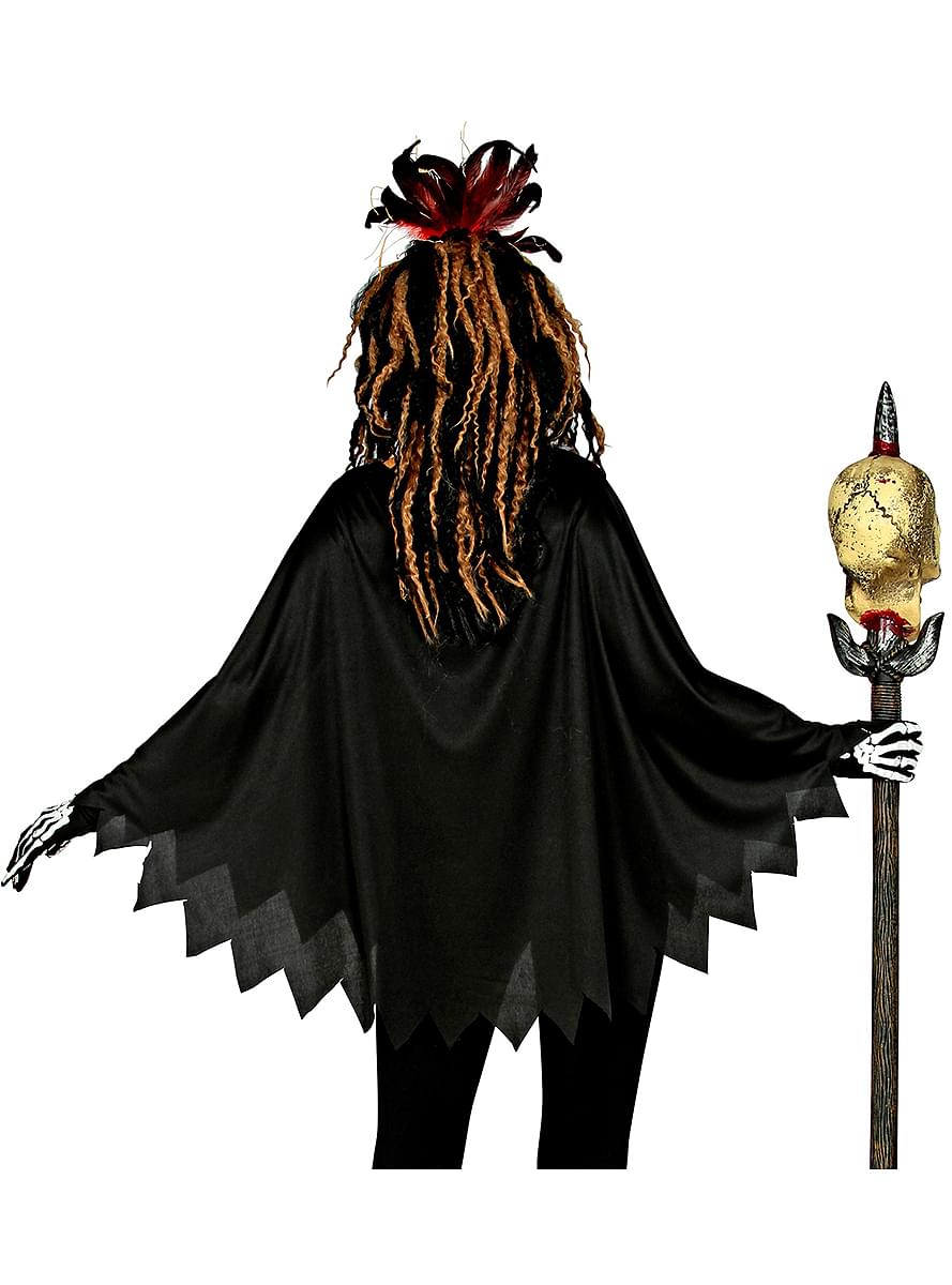 Voodoo okostnjak pončo za ženske