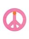Multi-coloured Peace Symbol Banner