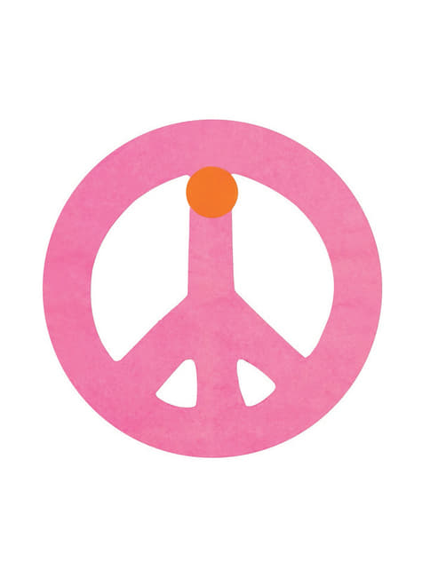 Viacfarebný banner so symbolom mieru