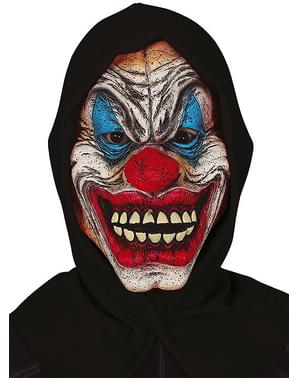 Eng Clown Masker met capuchon