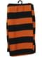 Collants sorcière à rayures noires et orange femme