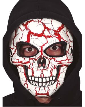 Blodig skelet maske