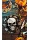 6 platos de calaveras Halloween (23 cm)