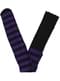 Black and Purple Striped Witch Tights for Women