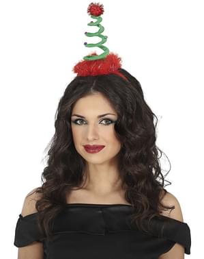 Diadema con albero di Natale