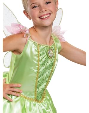 Fato de Sininho Deluxe para menina - Peter Pan