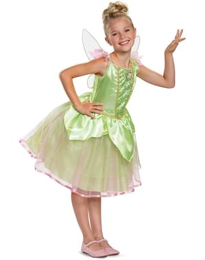 Deluxe Tinkerbell kostyme til jenter Peter Pan