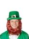 Chapéu de Leprechaun com barba para homem