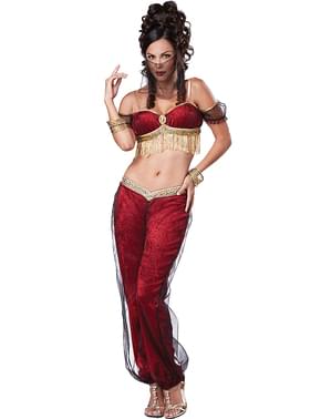Déguisement danseuse orientale rouge femme