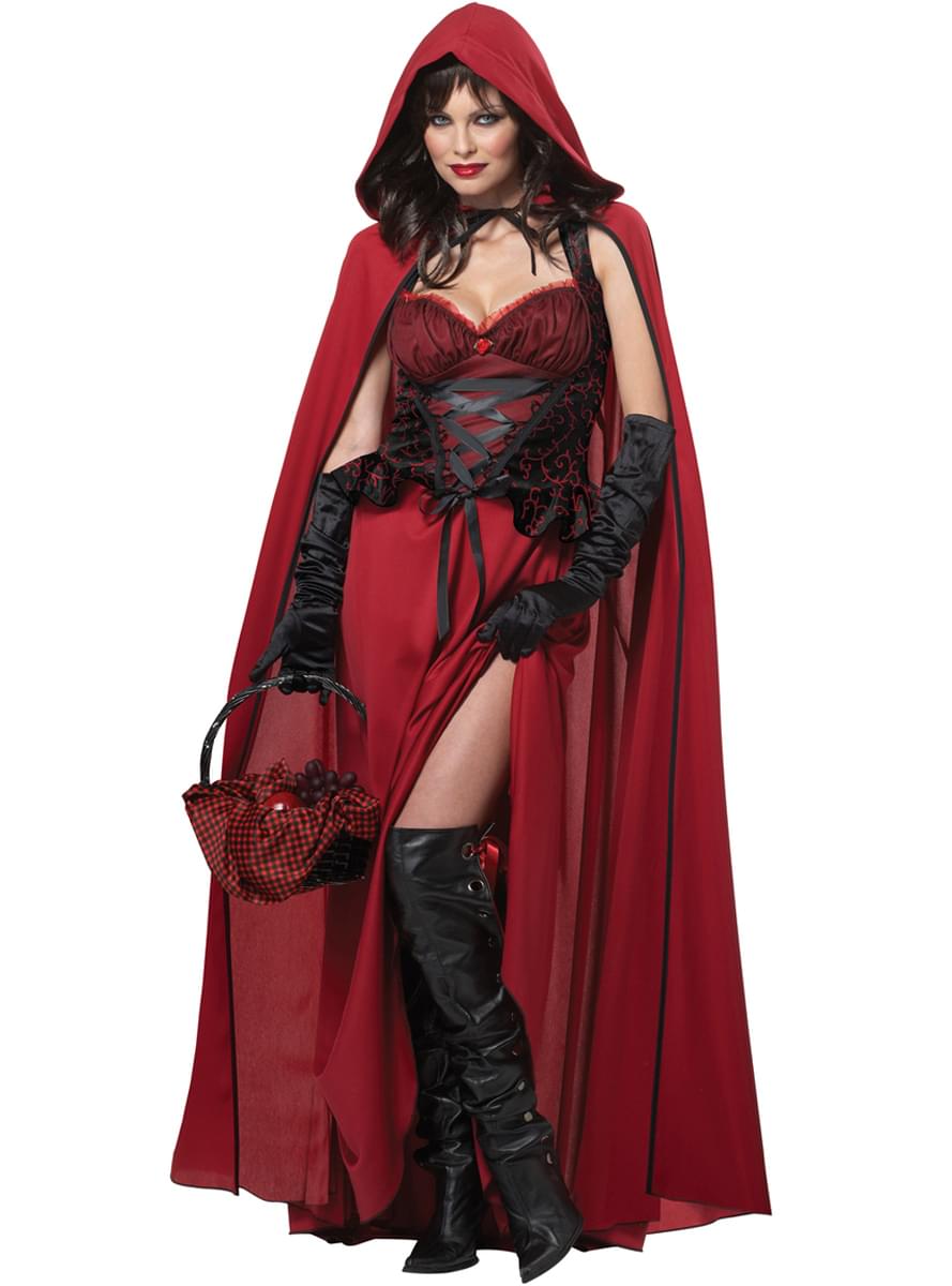 Disfraz de Caperucita oscura para mujer