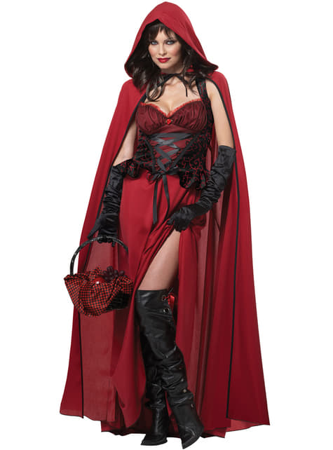 Ženski tamni kostim crvenkapice