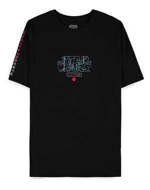 חולצת טי לוגו של מלחמת הכוכבים לגברים