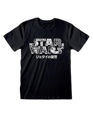 חולצת טי לוגו של מלחמת הכוכבים לגברים
